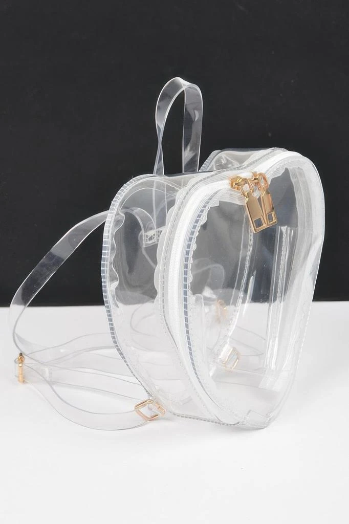 FASHNZFAB Heart Shape Clear Backpack 2