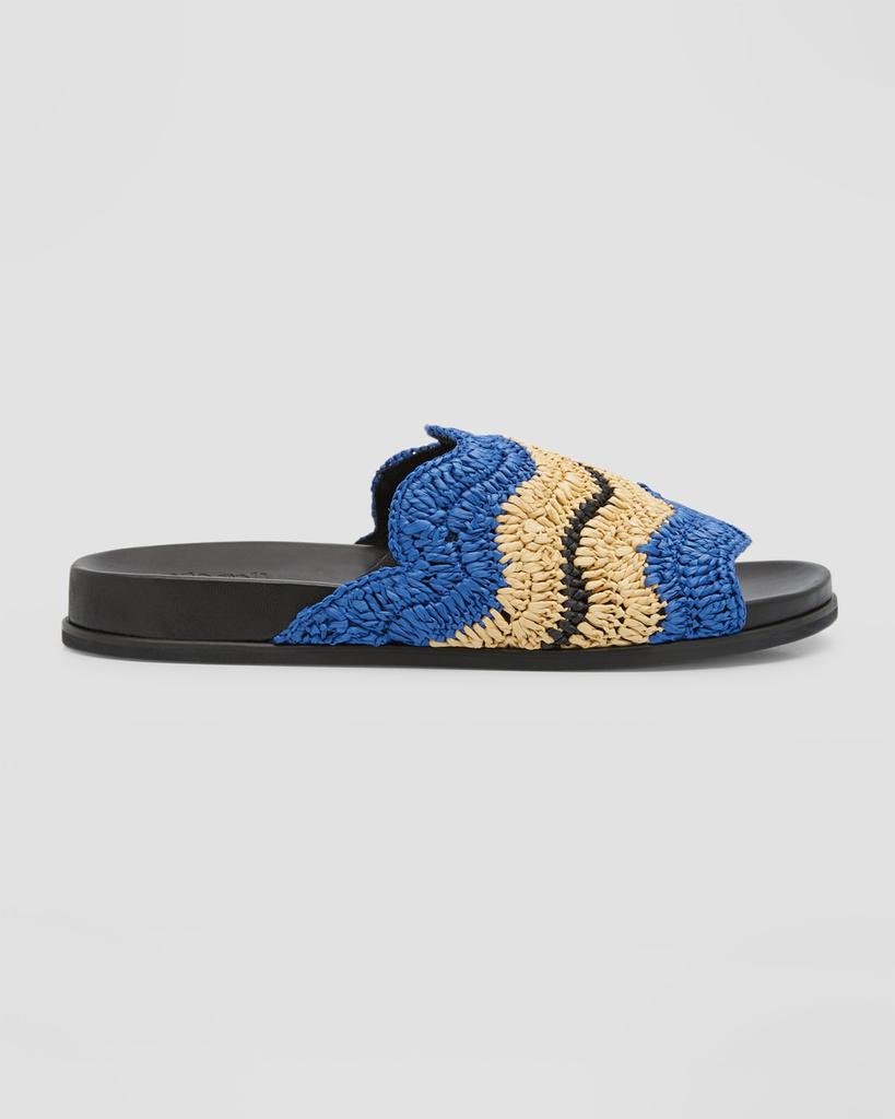 Marni x No Vacancy Inn Men's High Summer Raffia Slides
