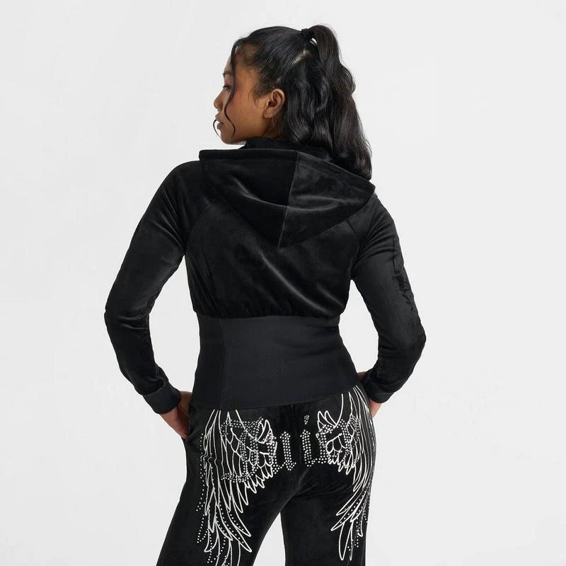 Juicy Couture Women's Juicy Couture Wing Full-Zip Hooded Corset 4