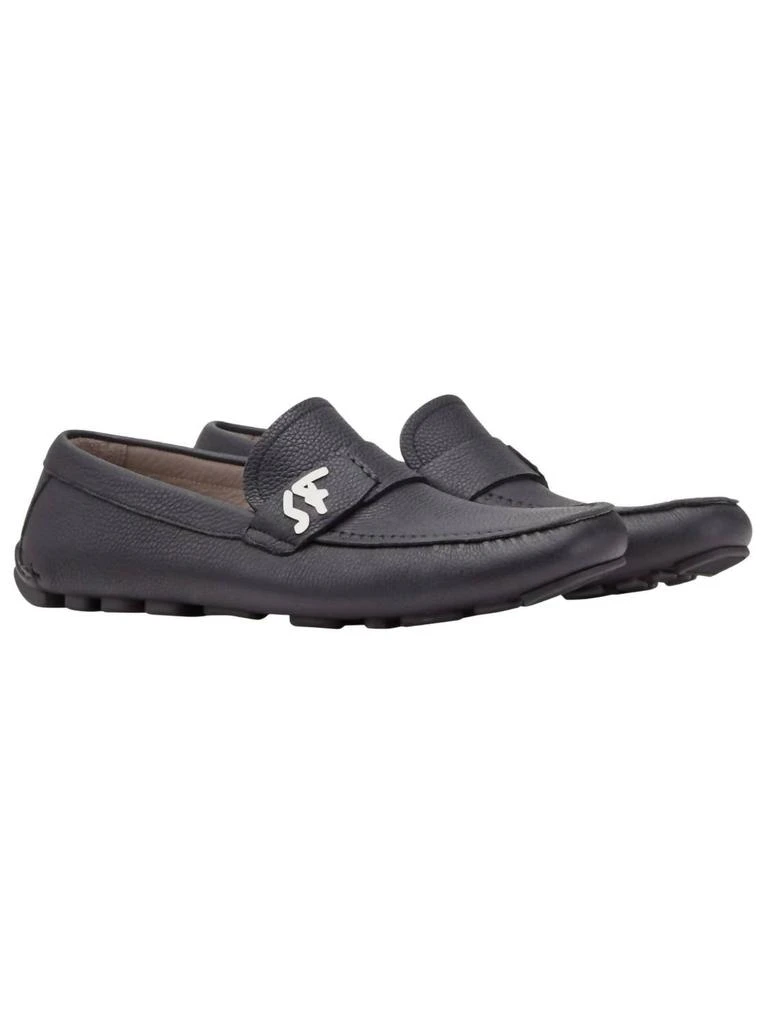 Salvatore Ferragamo Men
s Rasca Driver Moccasin Shoes In Black 2