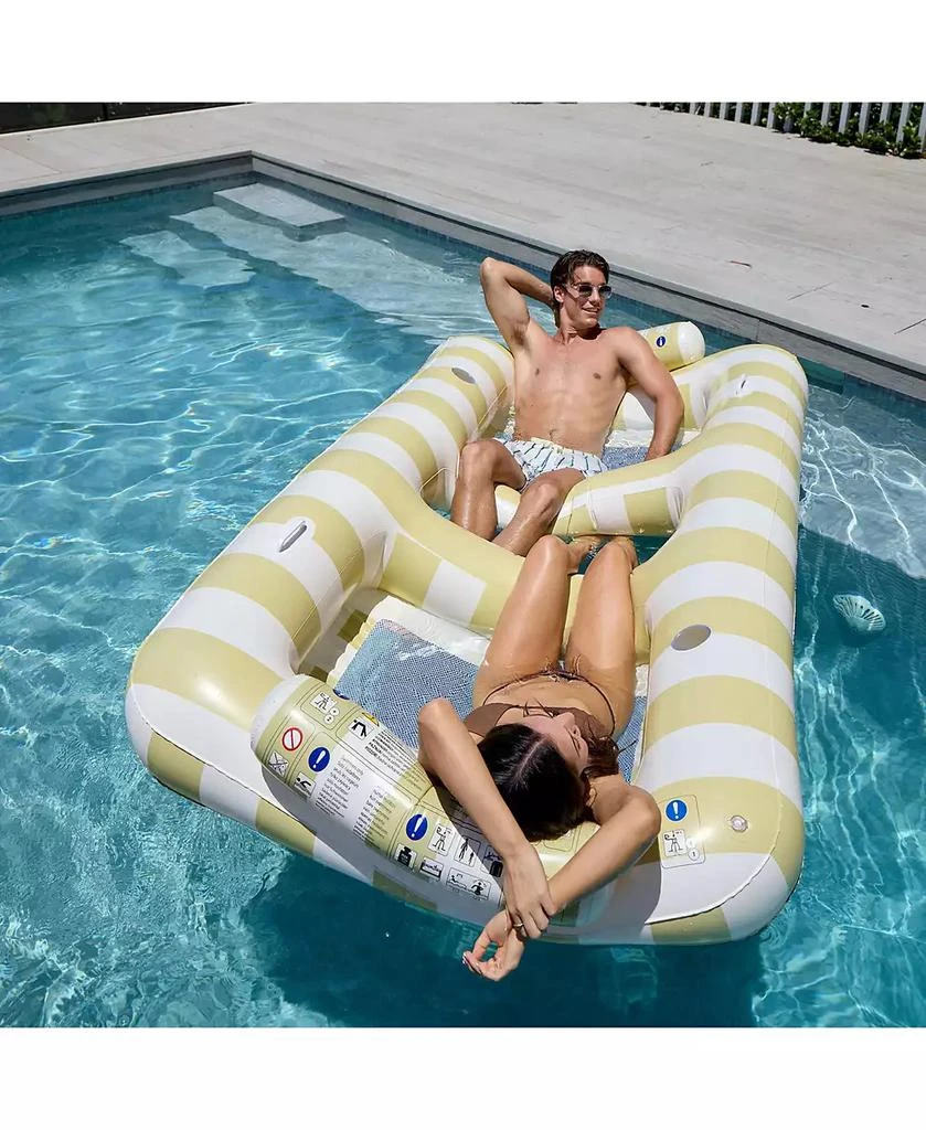 Sunnylife Luxe Twin Hammock Float: Casa Sand Stripe 10