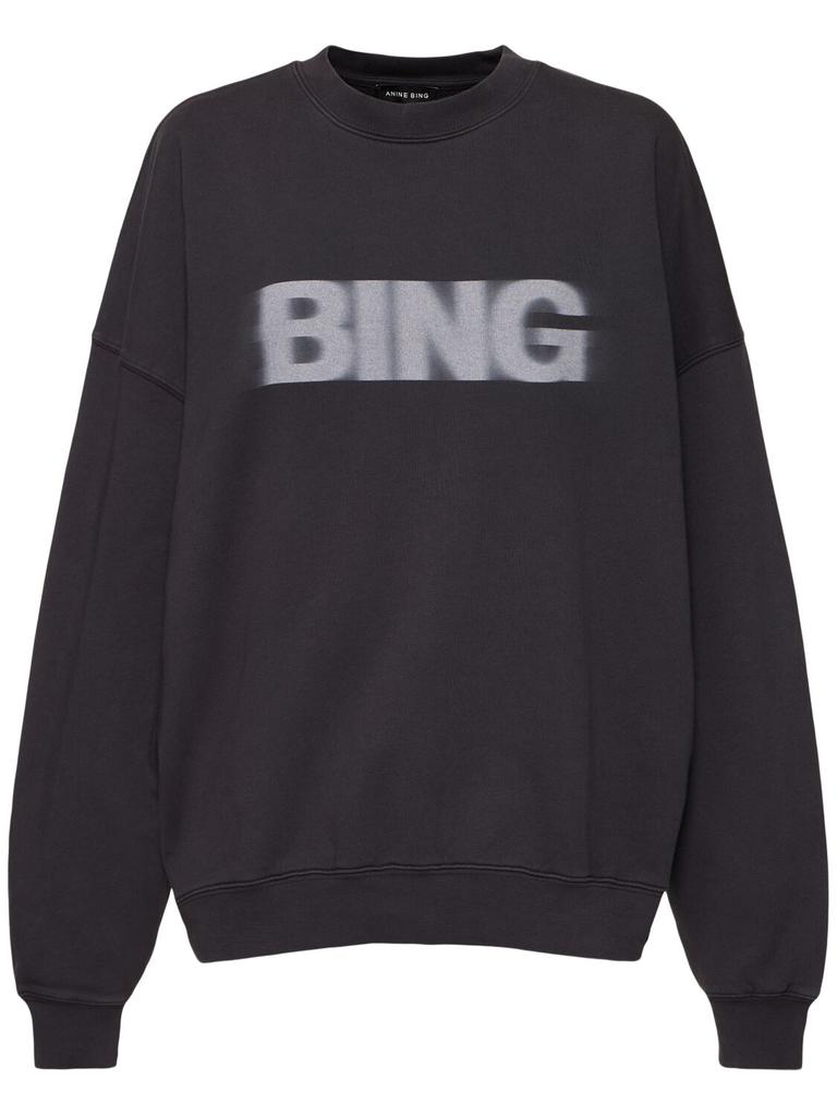 ANINE BING Miles Cotton Jersey Sweatshirt