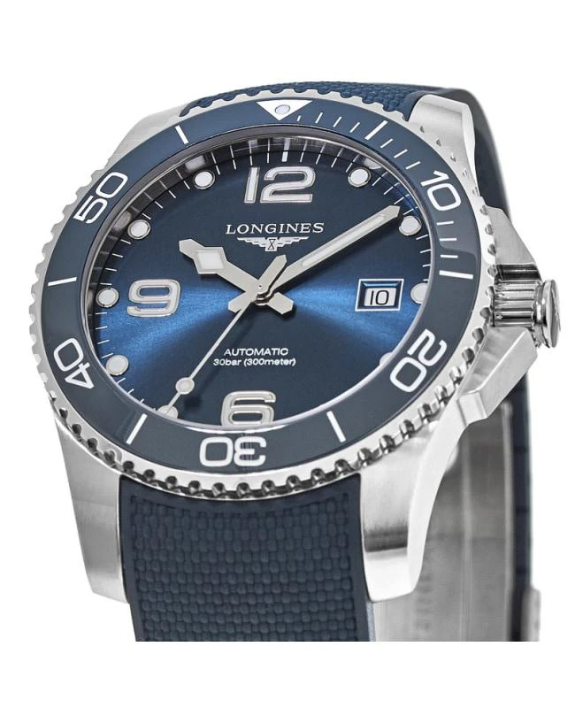 Longines Longines HydroConquest Automatic Blue Dial Ceramic Rubber Strap Men's Watch L3.781.4.96.9 2