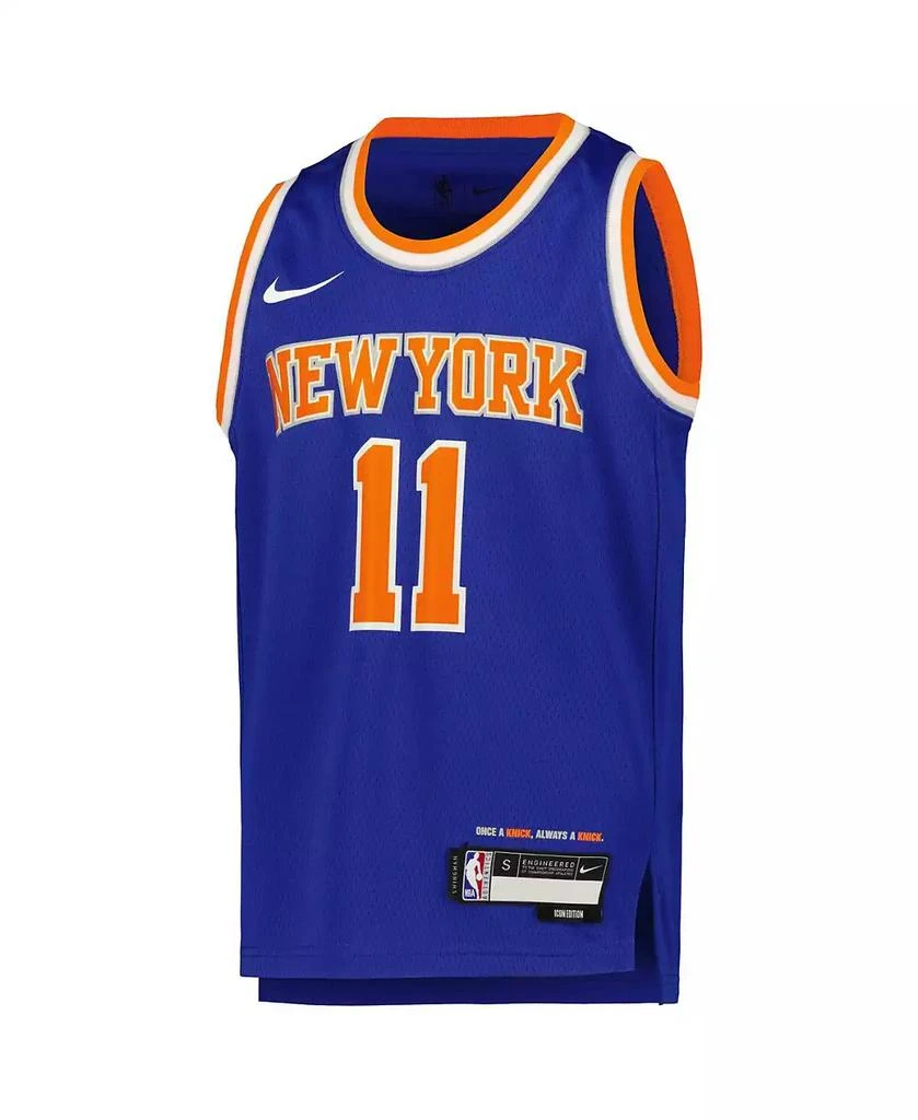 NIKE Big Boys Jalen Brunson Blue New York Knicks Swingman Jersey - Icon Edition 3