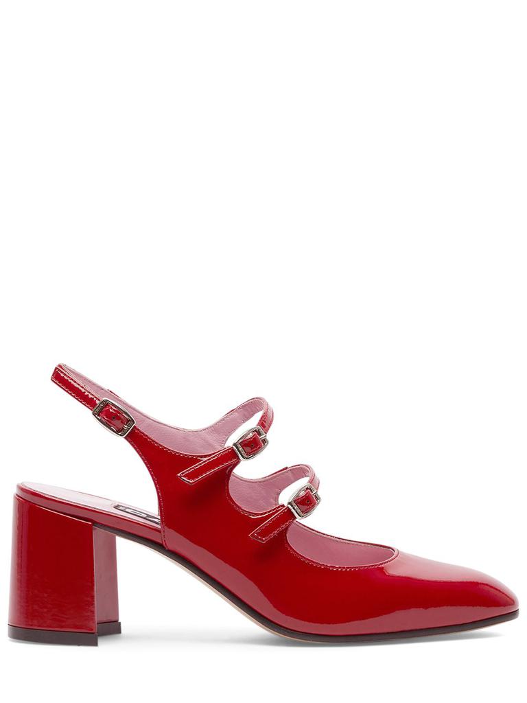 CAREL 60mm Banana Patent Leather Slingbacks