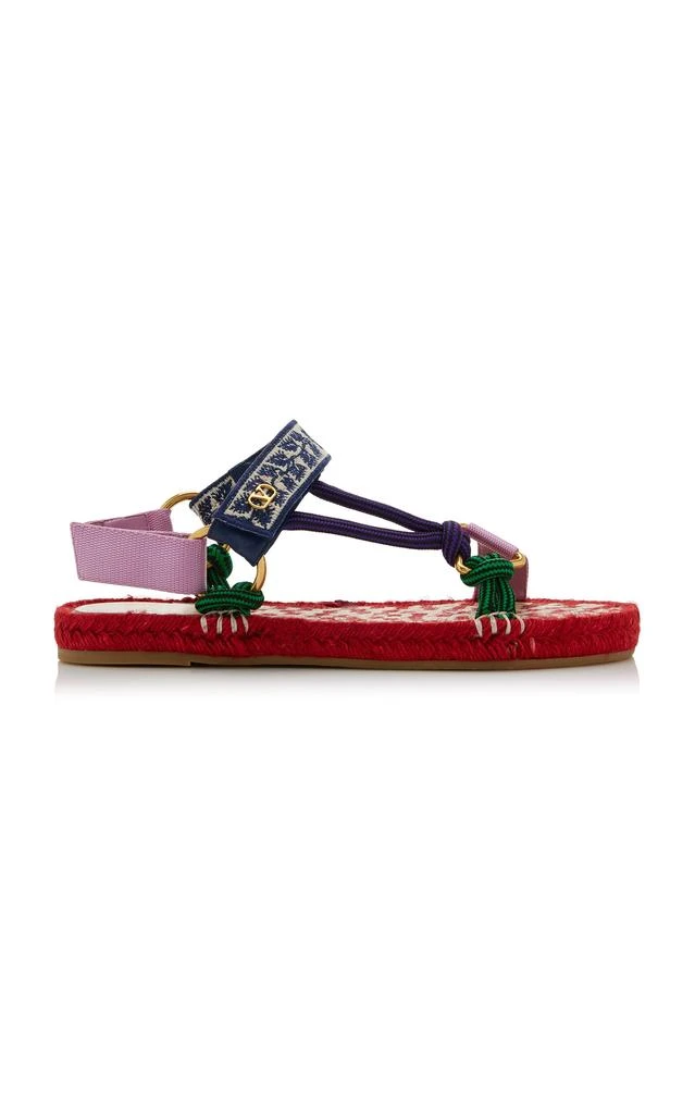 Valentino Valentino Garavani - Lake Powell Webbed Espadrille Sandals - Multi - IT 38 - Moda Operandi 1