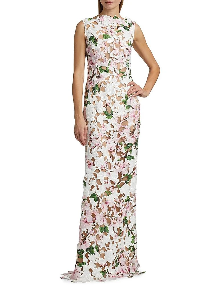 green emerald velvet dress CHERRY BLOSSOM MAXI DRESS | CULT MIA main image 0