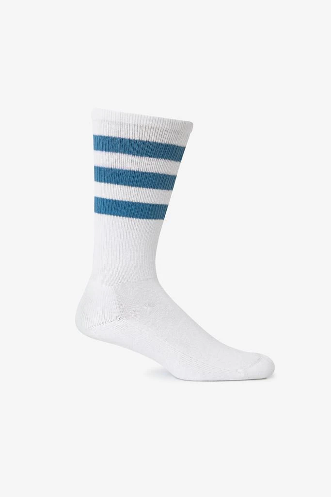 Los Angeles Apparel CALFSOCK - Unisex 3-Stripe Calf Sock 22