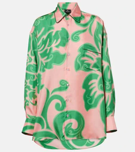 ETRO Printed silk blouse 1