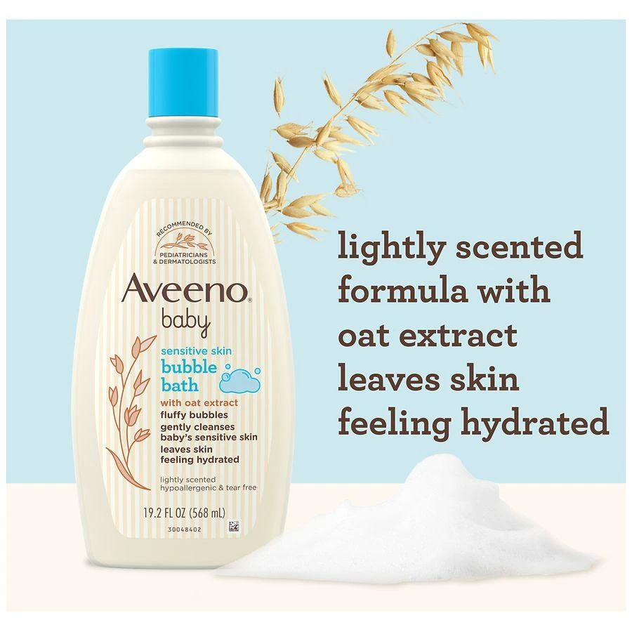 Aveeno Sensitive Skin Bubble Bath With Oat Extract 2