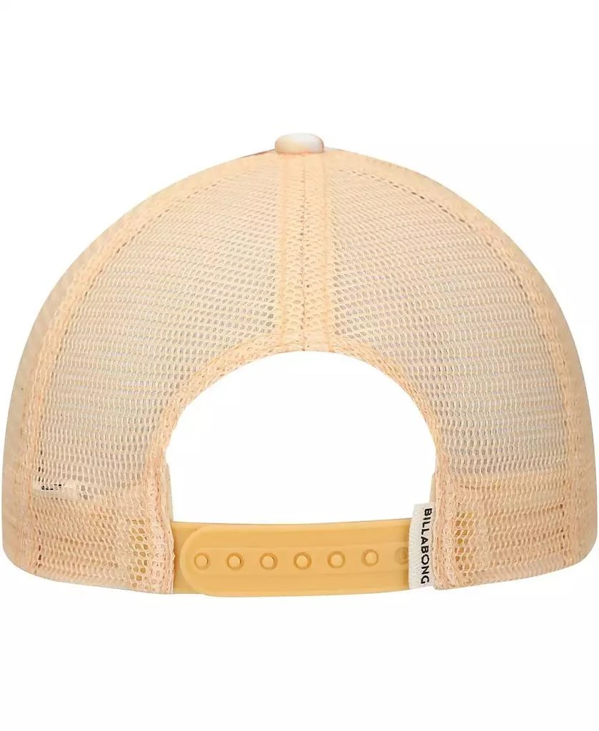 Billabong Women's Orange Heritage Mashup Trucker Adjustable Hat 4