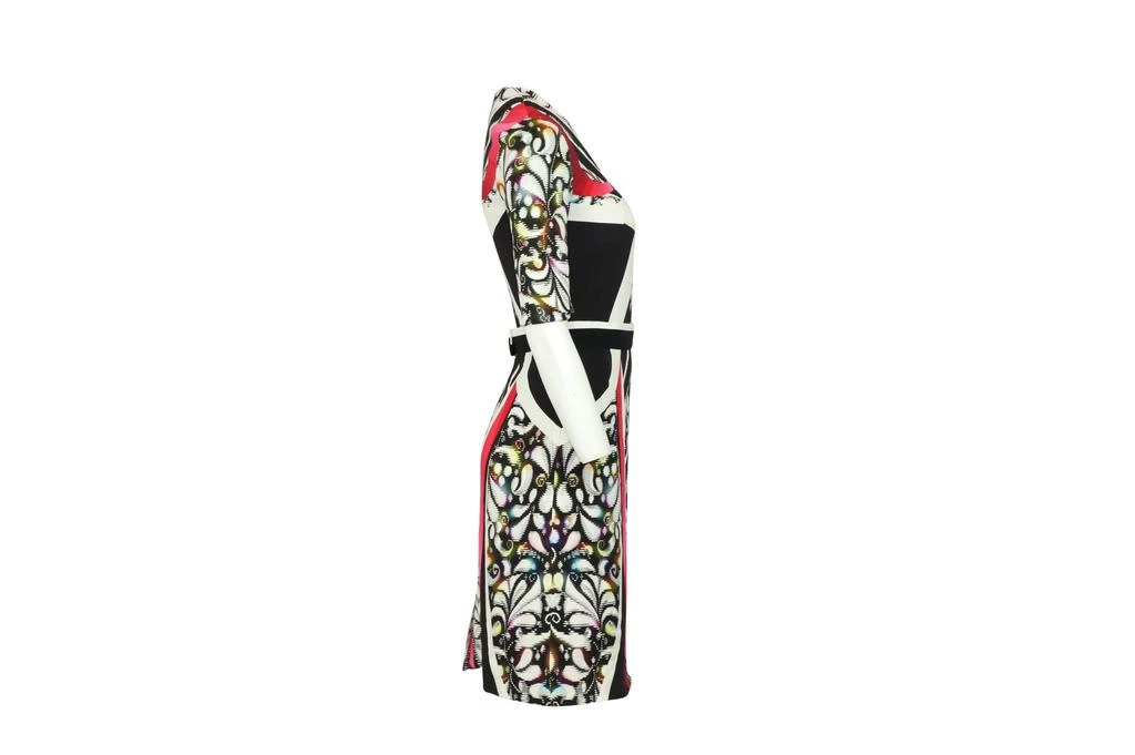 PETER PILOTTO Geometric Print Sheath Dress in Multicolor Polyester 6