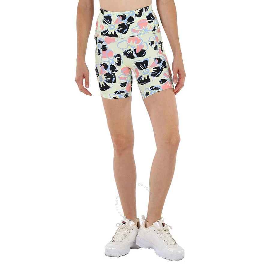 Lorna Jane Ladies Hibiscus Print Hi-Fold Bike Shorts 1