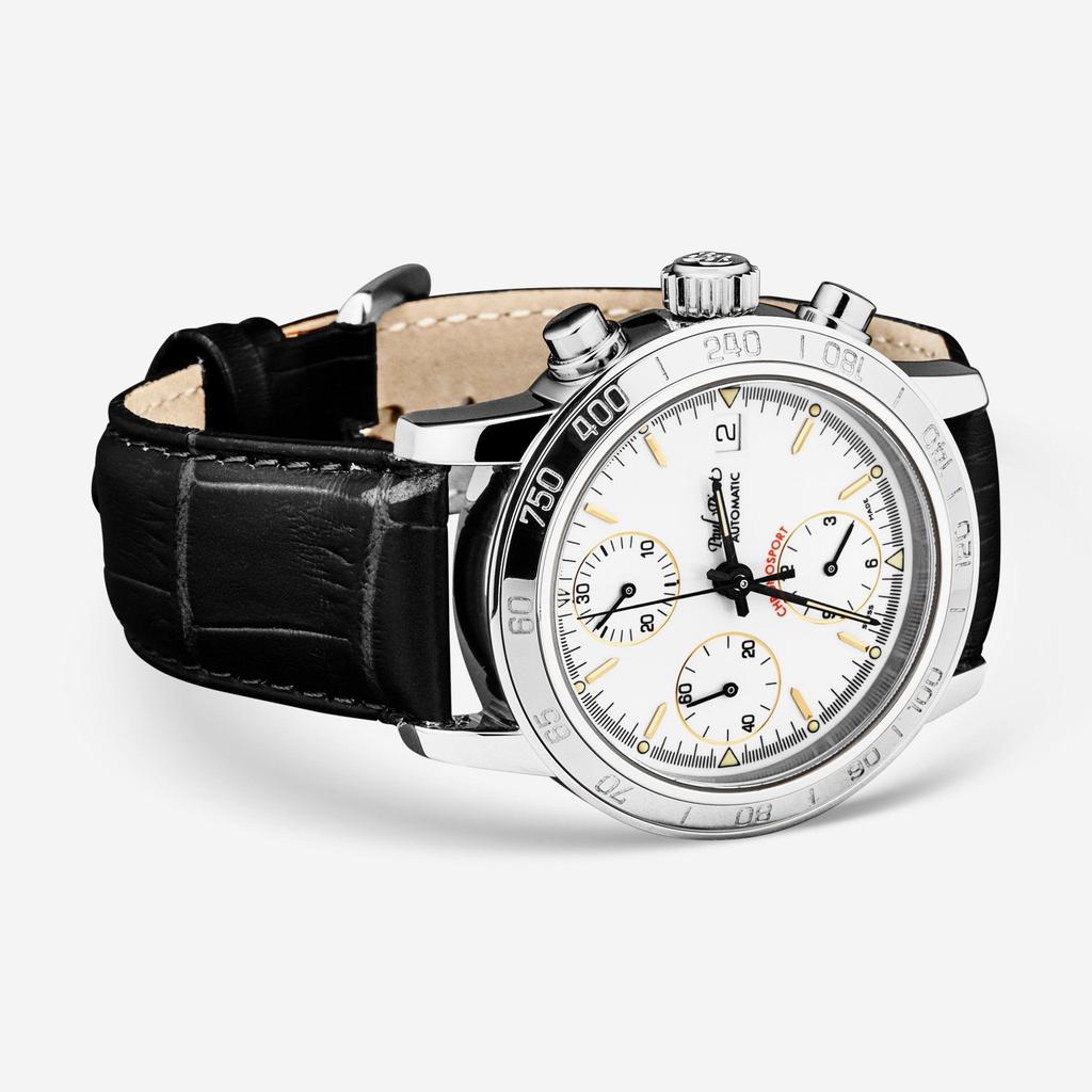 Paul Picot Paul Picot Chronosport Chronograph White Dial Men's Automatic Watch P7033.20.112