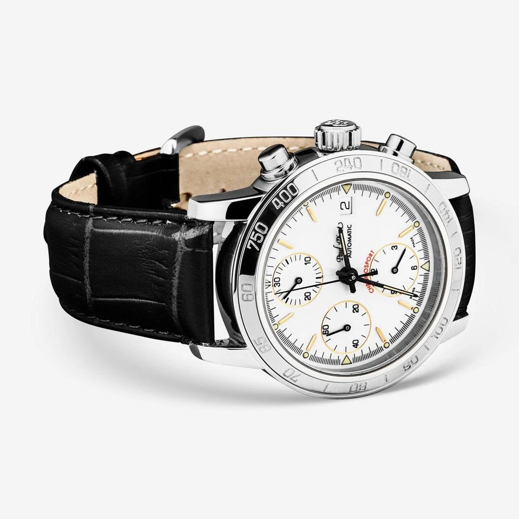 Paul Picot Paul Picot Chronosport Chronograph White Dial Men's Automatic Watch P7033.20.112 2