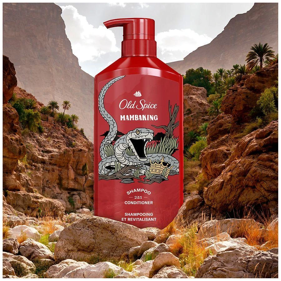 Old Spice MambaKing 2 in1 Men's Shampoo and Conditioner Sensual plum and berry swirled 5