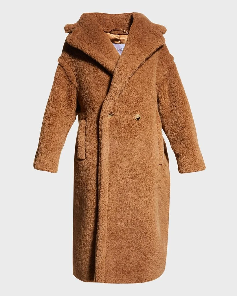 Max Mara Double-Breasted Camel Hair Blend Teddy Coat 1