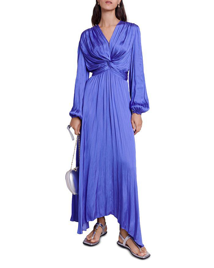 Maje Riverde Twist Front Maxi Dress