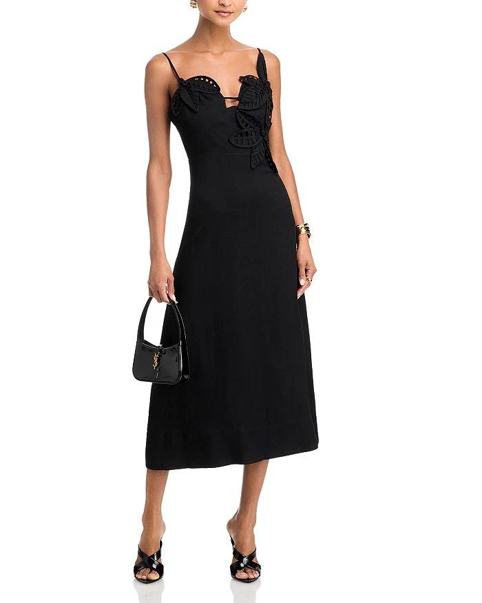 Farm Rio Floral Accent Dress 3