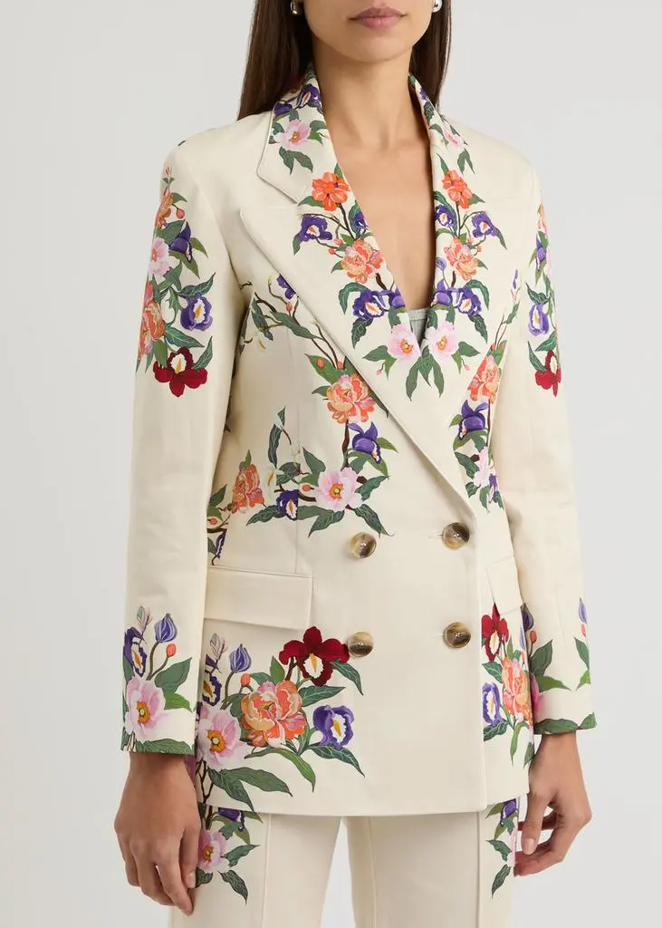 Borgo de Nor Quinn floral-print stretch-cotton blazer 2