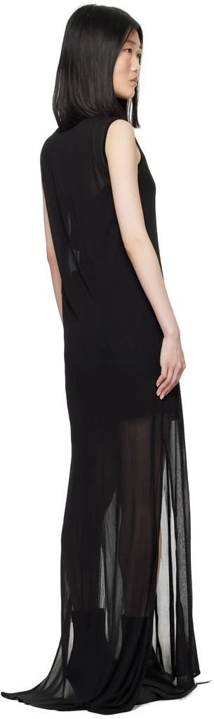 Ann Demeulemeester Black Semi-Sheer Maxi Dress 3