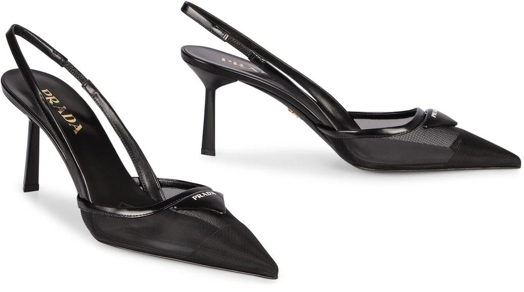 Prada Prada Mesh Slingback Pumps 3