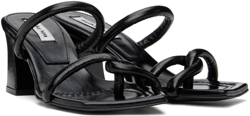 Reike Nen Black Twisted Heeled Sandals 4