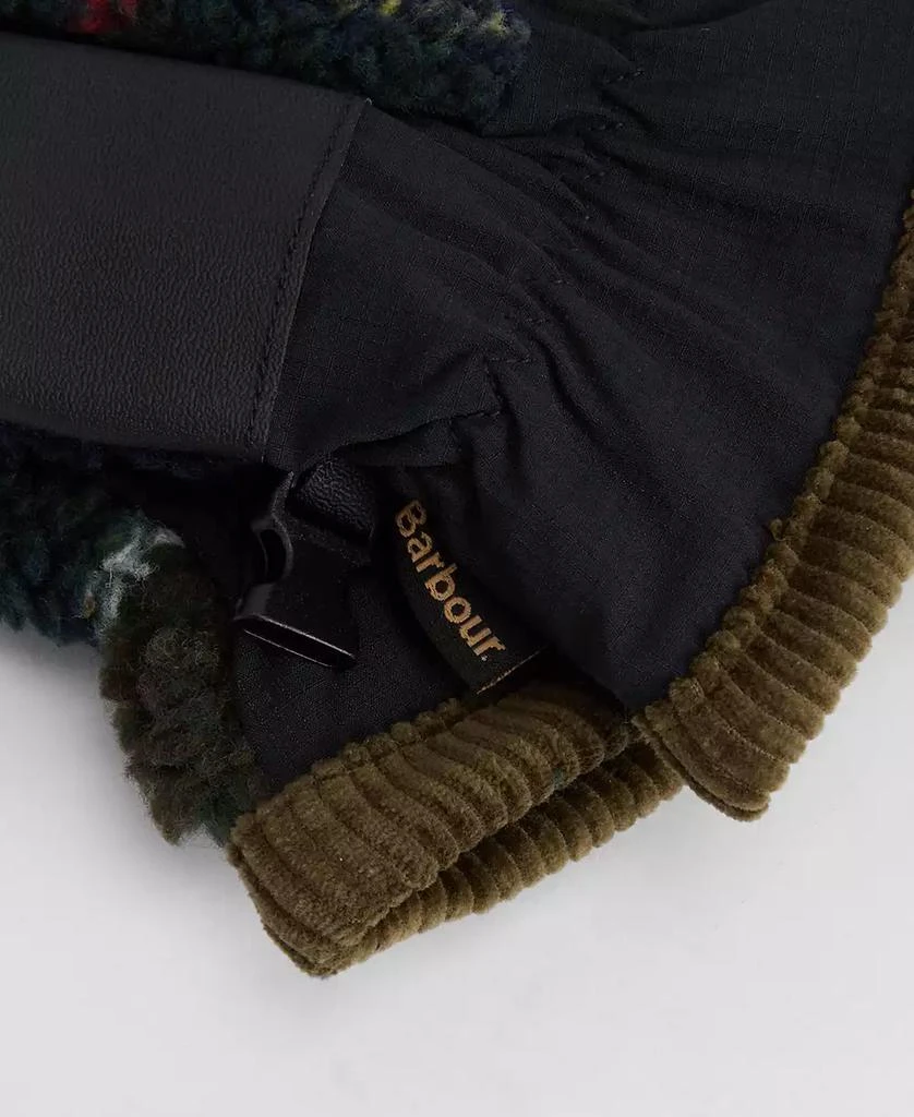 Barbour Men's Field Tartan Fleece Waterproof Gloves 3
