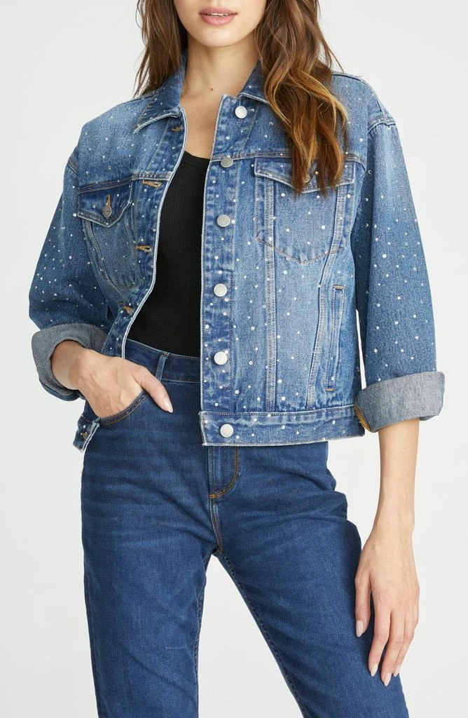 Driftwood x After Party Rhinestone Embellished Jean Jacket 1