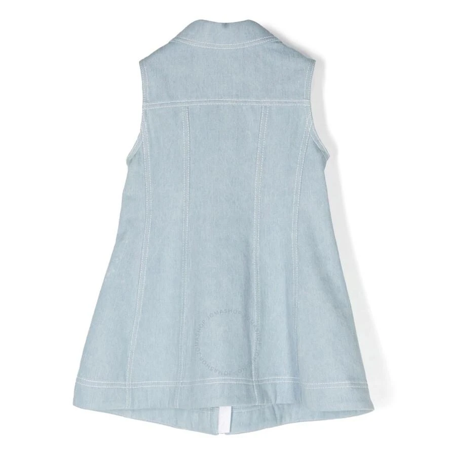 Moncler Girls Sleeveless Mini Denim Dress 2