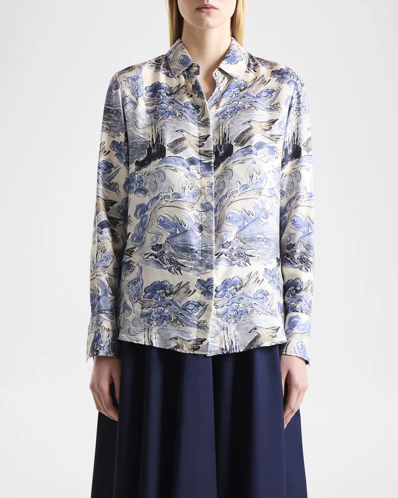 Altuzarra Chika Printed Button Down Top 4