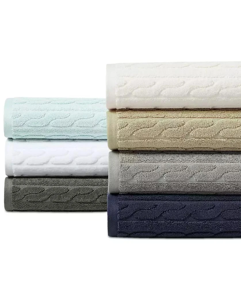 Ralph Lauren Sanders Cable Hand Towel, 16" x 30" 5
