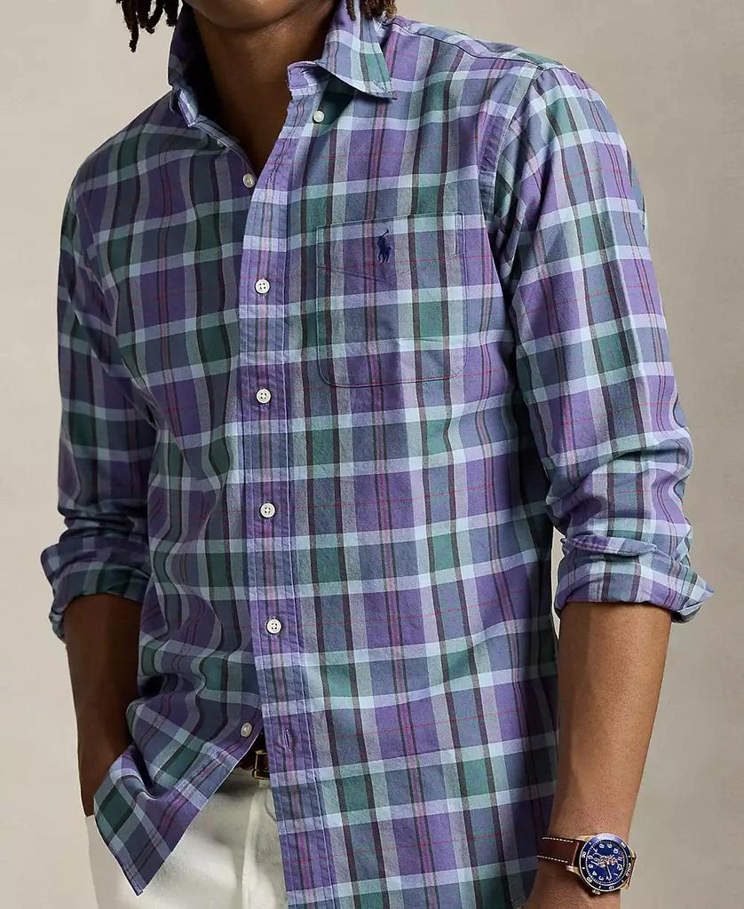 Ralph Lauren Men's Classic-Fit Plaid Oxford Shirt 3