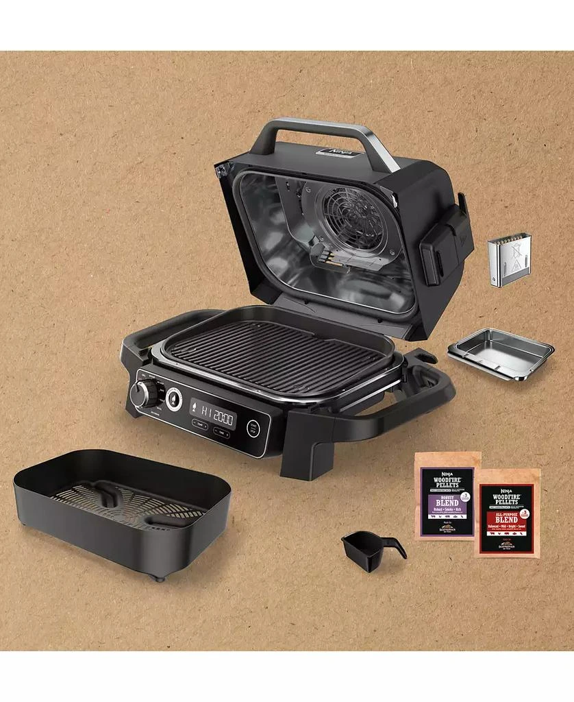 Ninja Woodfire Outdoor Grill & Smoker, 7-in-1 Master Grill, BBQ Smoker and Air Fryer with Woodfire Technology - OG701 3