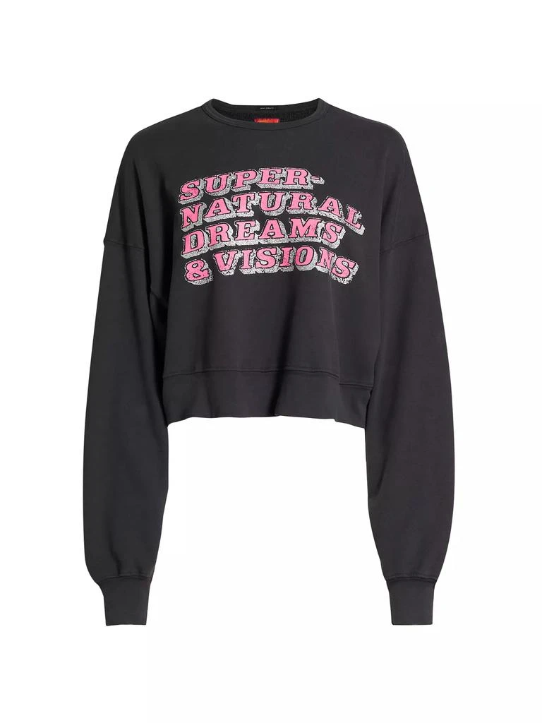 Mother The Winger Cropped Sweatshirt 1