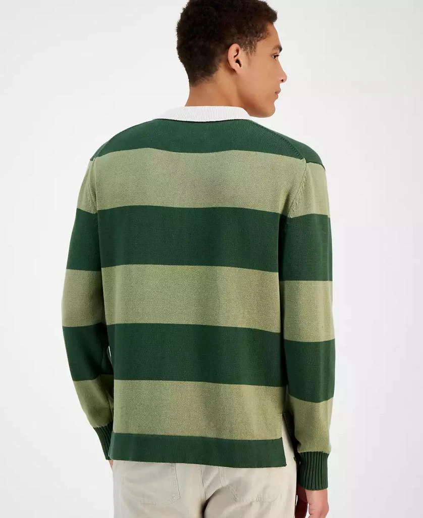 Sun + Stone Men's Stripe Polo Sweater, Created for Macy's 2