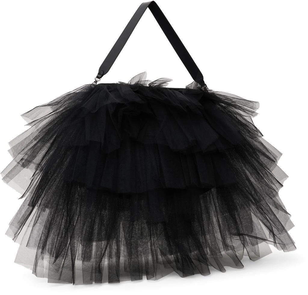 Simone Rocha Black Oversized Frilly Tutu Bag 3