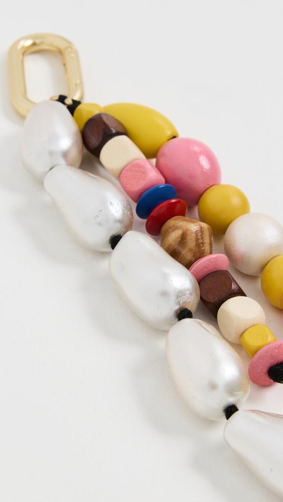 Clare V Multi Beaded Fob
