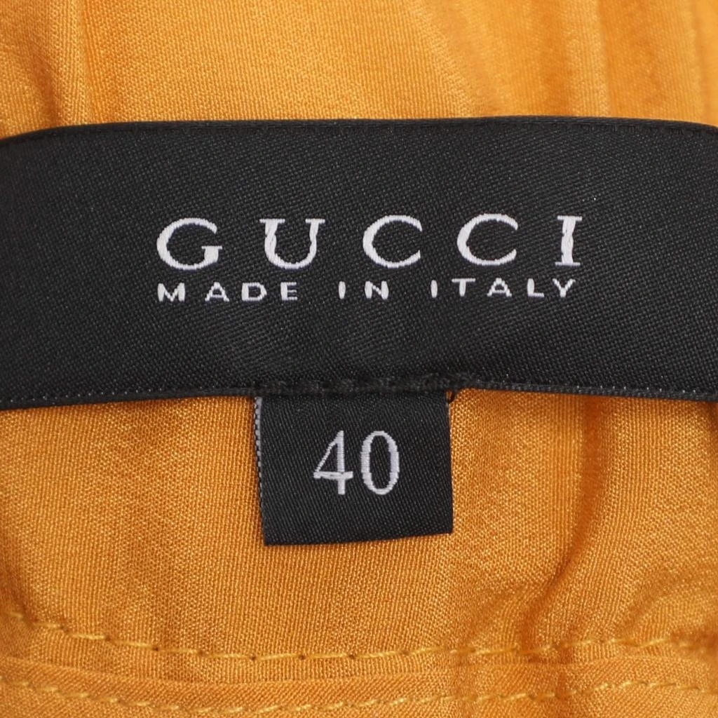 Gucci Gucci Ochre Yellow Paisley Printed Silk Elasticized Waist Jogger Pants S 4