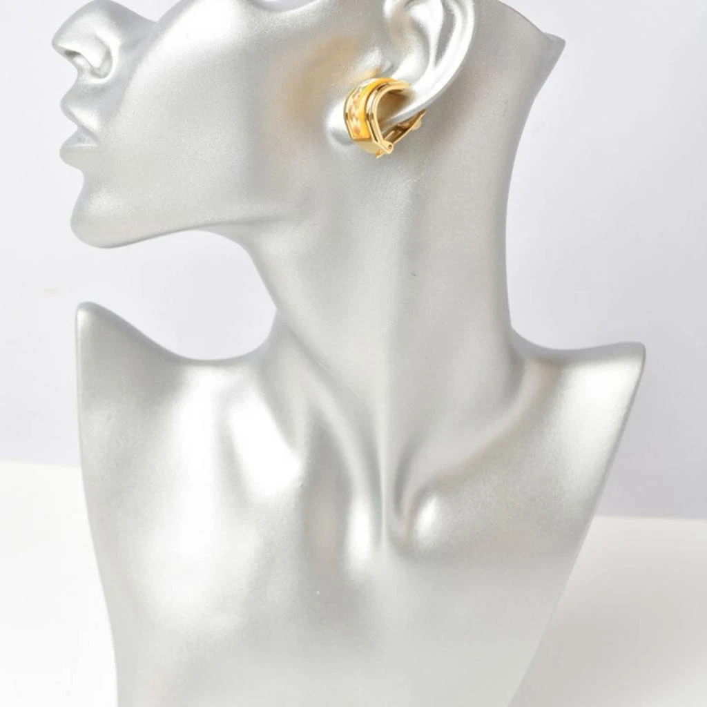Hermes gold yellow Clip Earrings (Pre-Owned) 2