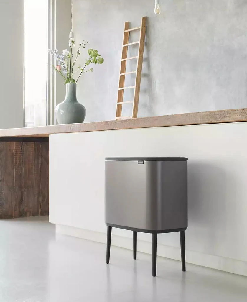 Brabantia Bo Touch Top Dual Compartment Trash Can, 3 plus 6 Gallon, 11 plus 23 Liter 6