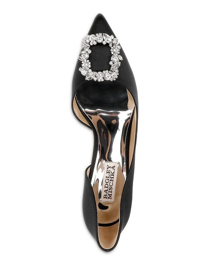 Badgley Mischka Women's Fabia II Embellished Pointed Toe Slip On Pumps 3