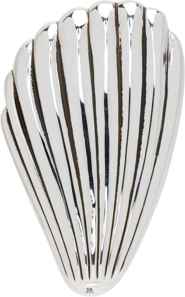 Sophie Buhai Silver Coquille Hand Mirror