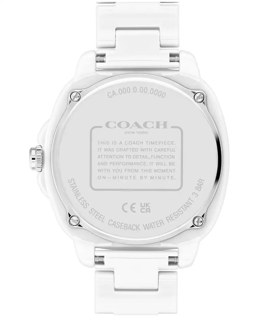 Coach Women's Kitt White Ceramic Bracelet Watch 3