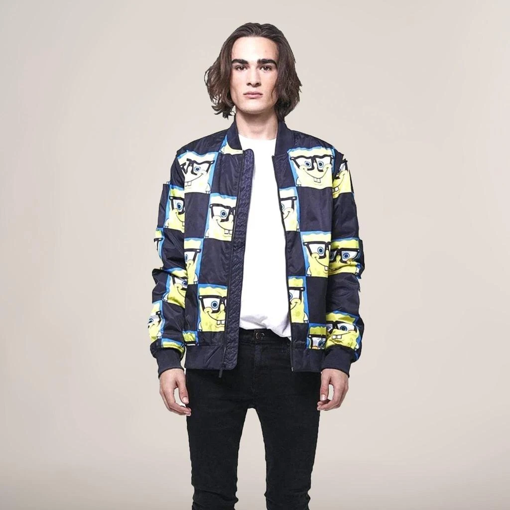 Members Only Men's Nickelodeon Spongebob Bomber Jacket 1