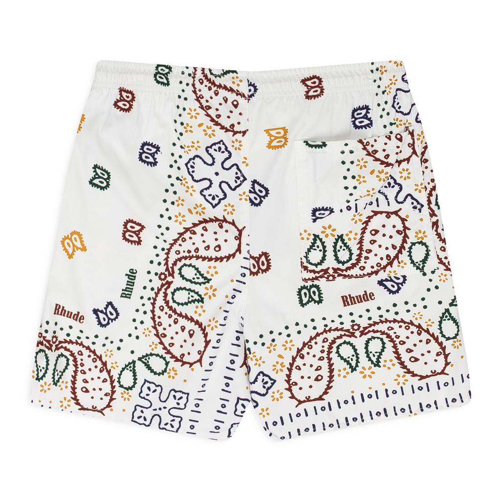 Rhude CREAM LOGO SWIM TRUNKS