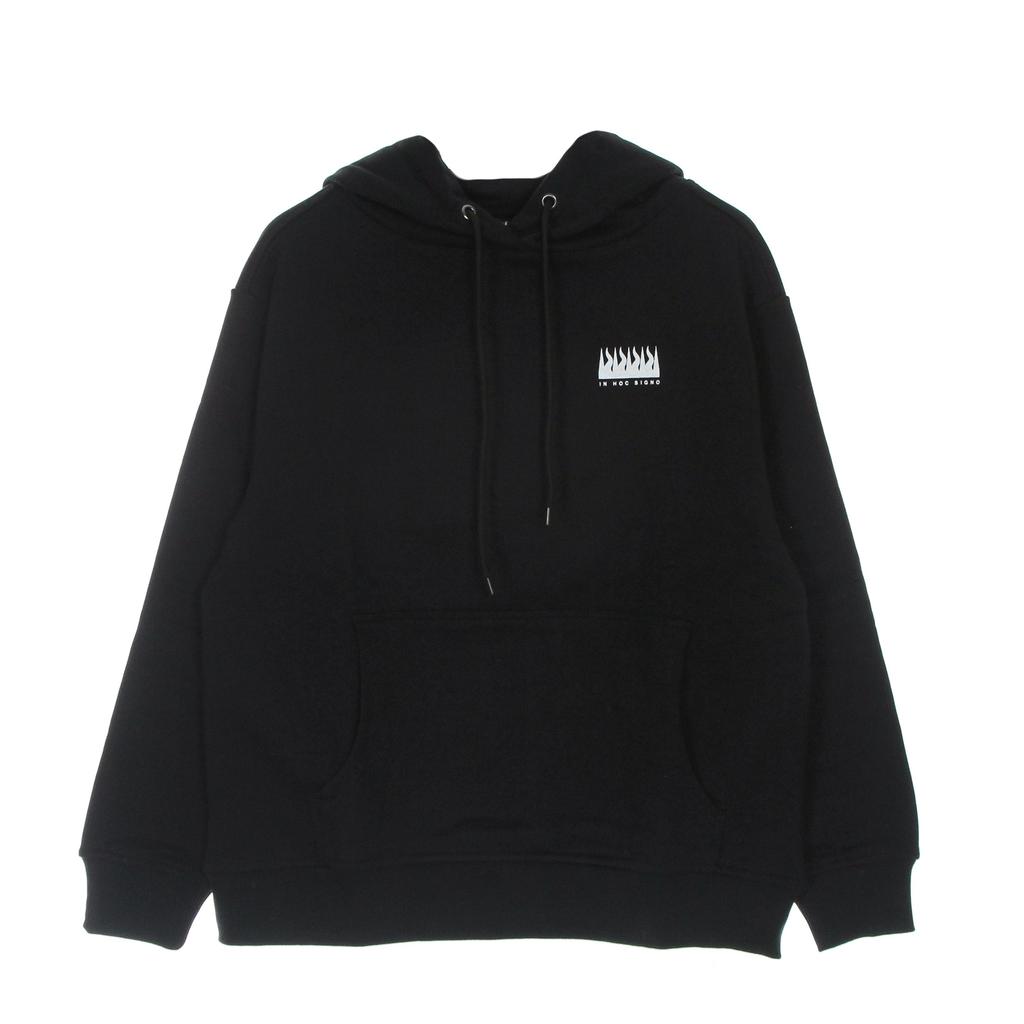 IHS Men's Lightweight Hooded Sweatshirt Respect Your Demon Basic Hoodie Black