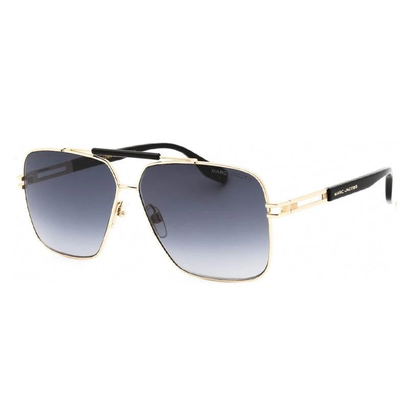 Shop Marc Jacobs Sunglasses Aviator Full Rim, Black/Gold  display picture 1