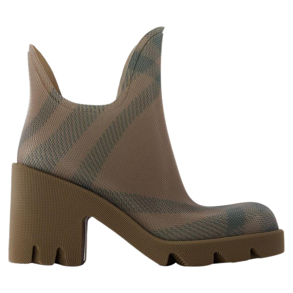 【関税込み】Burberry グリーン ラバー Marsh ロングブーツ Burberry 'Marsh' Wellies - Rain Boots - Compare Prices from