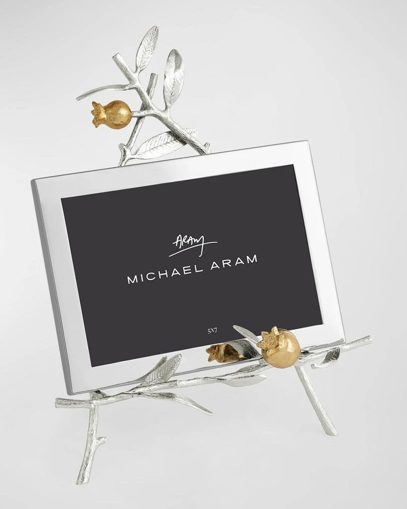 Michael Aram Pomegranate Silver 
Gold Easel Picture Frame, 5" x 7" 4
